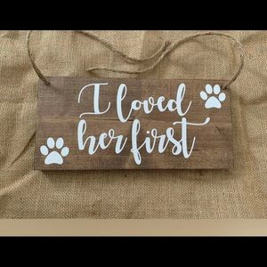 Engagement Decor Doggie Sign!